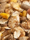 High quality natural sportive muesli background. for horse.