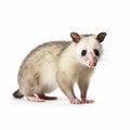 High Quality Opossum Art On White Background Royalty Free Stock Photo