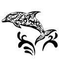 High quality original vector Dolphin tatoo