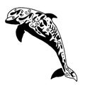 High quality original vector Dolphin tattoo