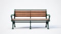 High Quality Park Bench Model On White Background