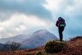 Hiker in the Scottish Highlands