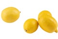 High-quality photo ripe lemons on a white background