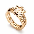 Whimsical Fairy Tale Inspired Gold Ring With Intricate Design