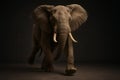Dynamic Elephant Pose in Motion with Powerful Presence. Elephant, wildlife, animal, nature, big mammal, safari, majestic Royalty Free Stock Photo