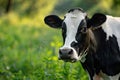 Holsteins Friesian cow portrait Royalty Free Stock Photo