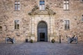 Orebro castle`s gate Ãârebro slottet  the medieval castle fortification Royalty Free Stock Photo