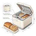 Compact bread proofer box PNG Royalty Free Stock Photo
