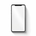 Simplistic Iphone X Mockup On White Background Royalty Free Stock Photo
