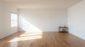 High-quality Realistic Photography Of Empty Living Room With White Walls Royalty Free Stock Photo