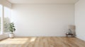 High-quality Realistic Photography Of Empty Living Room With White Walls Royalty Free Stock Photo