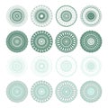 High quality rossete vector elements. Royalty Free Stock Photo