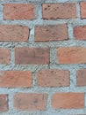 High-quality rustic red brick wall texture. Natural industrial clay bricks for architectural background and home design. Royalty Free Stock Photo