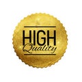 High Quality Shiny Golden Label Luxury Badge Sign Royalty Free Stock Photo