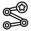 High quality software icon outline vector. Debugging programming test Royalty Free Stock Photo