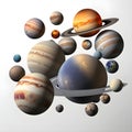 High quality solar system planets Royalty Free Stock Photo