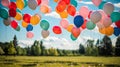 Floating Balloons: A Vibrant and Joyful Celebration