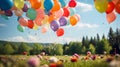 Floating Balloons: A Vibrant and Joyful Celebration