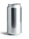 Isolated Aluminum Drink Can, Metal Beverage Container 12 ounce 300ml Blank with No Label