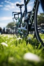 Sleek Racing Bicycles on Vibrant Track