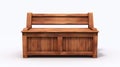 High-quality Storage Bench Isolated On White Background Royalty Free Stock Photo