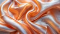 High quality synthetic fabric texture backdrop in warm orange and silver tones Royalty Free Stock Photo