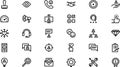 Costumer services icons High-Quality Vector Icons Collection with Editable Stroke. Ideal for Professional and Creative Royalty Free Stock Photo