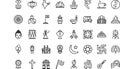 India icons High-Quality Vector Icons Collection with Editable Stroke. Ideal for Professional and Creative Projects. Royalty Free Stock Photo
