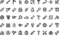 Weapons icons High-Quality Vector Icons Collection with Editable Stroke. Ideal for Professional and Creative Projects Royalty Free Stock Photo