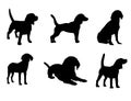 Beagle Dog Silhouette Pack