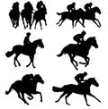 Horse Racing Silhouette Pack