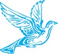 High quality vector tattoo of a dove Royalty Free Stock Photo