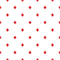 Poker playing cards suit of Diamonds red symbol pattern Royalty Free Stock Photo