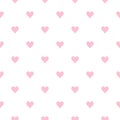 Poker playing cards suit of Hearts pink symbol pattern Royalty Free Stock Photo