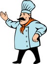 High quality vector of senior chef