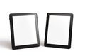 High Quality Visual of Two Tablet Computers, Isolated on White Background Royalty Free Stock Photo
