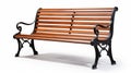 High Quality Wrought Iron Bench On White Background Royalty Free Stock Photo