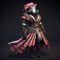 High-quality Zebra Costume Portrait In Medieval-inspired Style Royalty Free Stock Photo