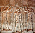 HIGH RELIEF IN EGYPTIAN TEMPLE OF KOM OMBO