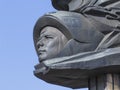 High relief with the image of Yuri Gagarin, the first cosmonaut of the world