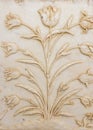 high res ancient pale elegant intricate decorative arabesque floral inlay reliefs marble pattern