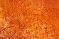 High res bright intense gradient old weathered rich multi tone orange stone wall texture background close up Royalty Free Stock Photo