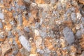 high res light brown and gray grunge and weathered mosaic like multi colore and tones natural stone texture close up background Royalty Free Stock Photo