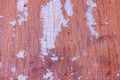 high res of old grunge, cracked and weathered pale reddish brown wood traditional door texture close up background Royalty Free Stock Photo