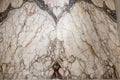 High res symmetrical smooth white and gray marble texture background close up Royalty Free Stock Photo