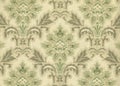 High resolution antique wallpaper with floral pattern Royalty Free Stock Photo
