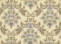 High resolution antique wallpaper with floral pattern Royalty Free Stock Photo