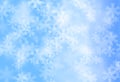 High resolution blue snowflakes abstract background. Royalty Free Stock Photo