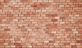 high resolution brick wall made of old red brick Royalty Free Stock Photo
