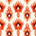High Resolution Brocatelle Ikat Pattern Designs And Textiles Royalty Free Stock Photo